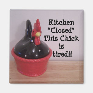 Deze Chick is moe!! Magneet