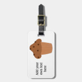 Deze Choc-chipmoffin-afbeelding aanpassen Bagagelabel (Voorkant verticaal)