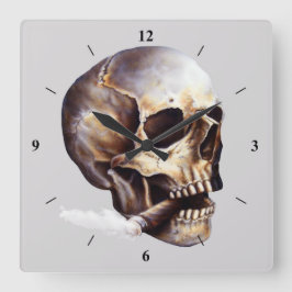 Deze Ciggies zullen de Dood van mij zijn. Vierkante Klok