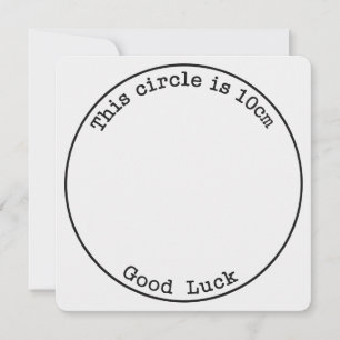 Deze Cirkel Is 10cm Veel Succes Grappige Zwangersc Feestdagenkaart