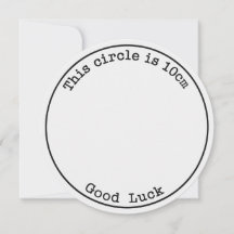 Deze cirkel is 10cm veel succes leuke zwangerschap