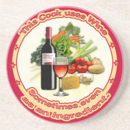 Deze Cook gebruikt wijn Zandsteen Onderzetter