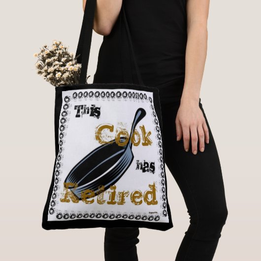 Deze Cook is in ruste (Gold/Black) Tote Bag (Dichtbij)