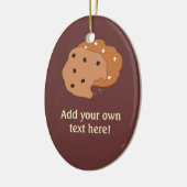 Deze Cookies-afbeelding aanpassen Keramisch Ornament (Links)