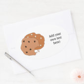 Deze Cookies-afbeelding aanpassen Ovale Sticker (Envelop)