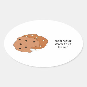 Deze Cookies-afbeelding aanpassen Ovale Sticker