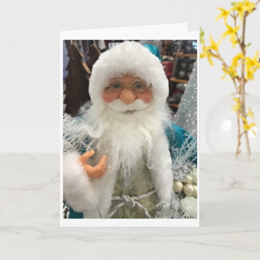 DEZE COOL SANTA WIST "MERRY CHRISTMAS" VOOR U KAART (Gele Bloem)