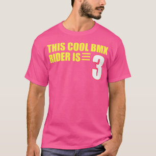 Deze coole BMX rijder is 3 grappige fiets BMX T-shirt