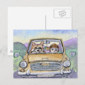 Deze Corgi-hond nam zijn hoomun... Briefkaart (Voorkant / Achterkant)