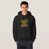 Deze crashtestdummy is off-duty hoodie (Voorkant volledig)
