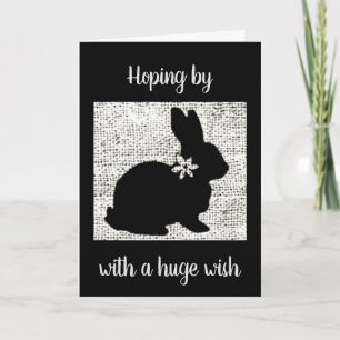 DEZE CUTE BUNNY HOPTE DOOR TE ZEGGEN HAPPY *EENVOU FEESTDAGEN KAART
