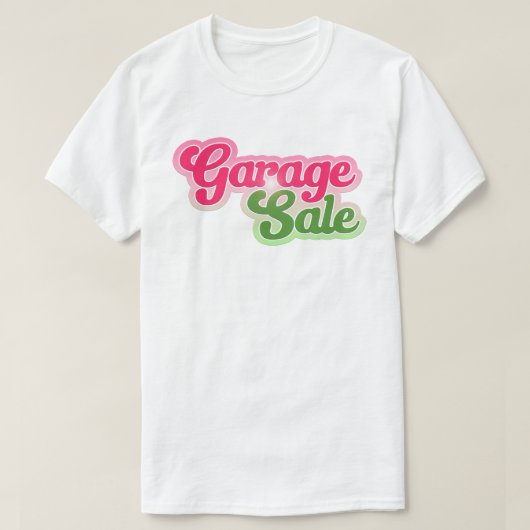 Deze Cute Garage Sale T-Shirt personaliseren (Design voorkant)