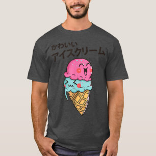 Deze Cute Kawaii Strawberry Ice Cone Foodie T-shirt