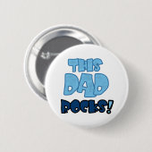DEZE DAD ROCKS RONDE BUTTON 5,7 CM (Voorkant /achterkant)