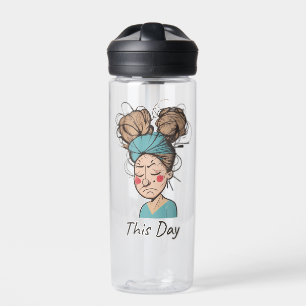 Deze dag   Het hebben van een moeilijke tijd Waterfles