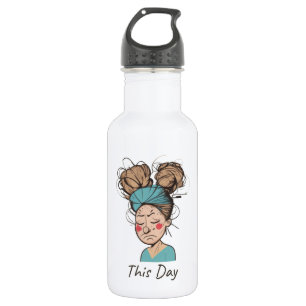 Deze dag   Het hebben van een moeilijke tijd Waterfles