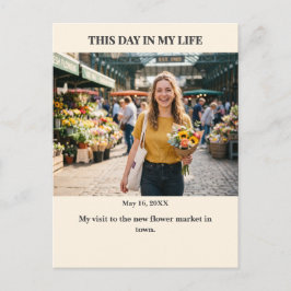 Deze Dag in Mijn Leven Aangepaste Fotokaart Briefkaart
