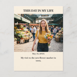 Deze Dag in Mijn Leven Aangepaste Fotokaart Briefkaart