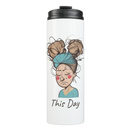 Deze dag | Moeilijke tijd hebben Thermosbeker (Voorkant)
