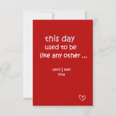 Deze dag - Romantische liefde Kaart (Voorkant)