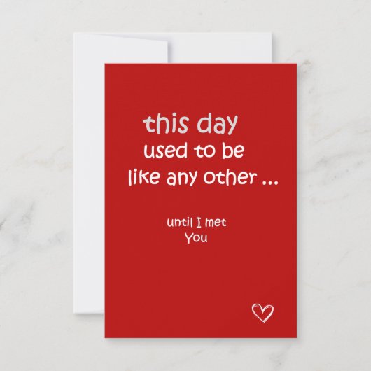 Deze dag - Romantische liefde Kaart (Voorkant)