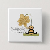 Deze dag - Vierkante Button (Voorkant)