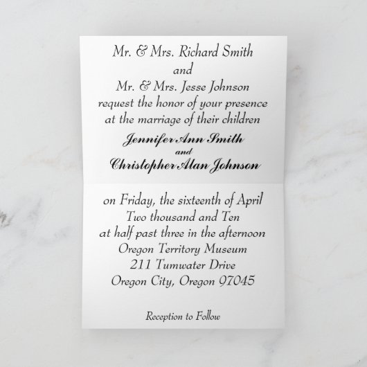 Deze dag zal ik mijn beste vriend trouwen-vouwkaar bedankkaart (Binnen)