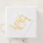 Deze dame heeft dankbaarheid bedankjes labels (Met doos)