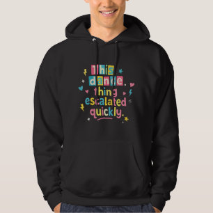 Deze danssituatie escaleerde snel hoodie