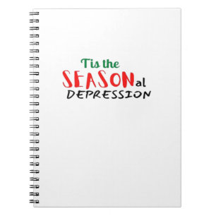 Deze De Feestdagen Van Seizoensgebonden Depressie Notitieboek