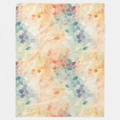 Deze deken heeft een zachte, pastel abstracte wate (Voorkant)