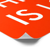 DEZE DEUR IS VERPLAATST POSTER (Hoek)