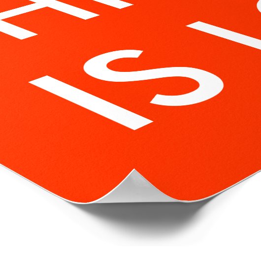 DEZE DEUR IS VERPLAATST POSTER (Hoek)