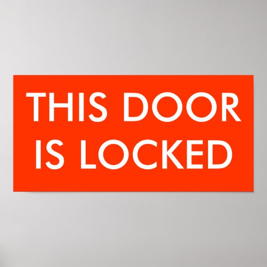 DEZE DEUR IS VERPLAATST POSTER (Voorkant)
