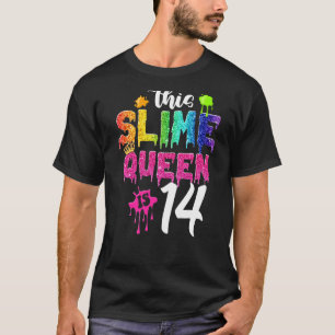 Deze dikke koningin is 14e verjaardag, 14e verjaar t-shirt