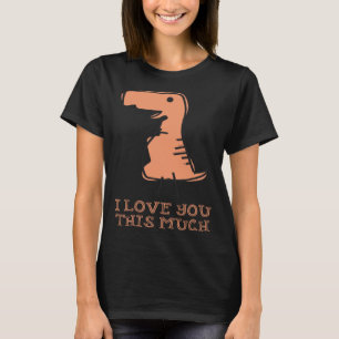 Deze Dinosaurus Ik hou van je Schattig voor kinder T-shirt