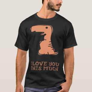 Deze Dinosaurus Ik hou van je Schattig voor kinder T-shirt