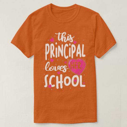 Deze directeur houdt van haar Valentijnsdag op sch T-shirt (Design voorkant)
