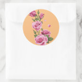 Deze Displays & Verpakkingsproductlabels bloemig Ronde Sticker (Tas)