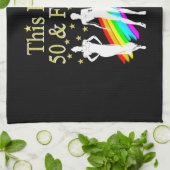 DEZE DIVA IS 50 EN FANTASTISCH 50 JARIG THEEDOEK (Gevouwen)