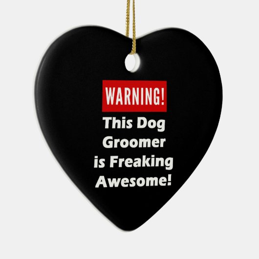 Deze Dog Groomer is Geweldige. Keramisch Ornament (Rechts)