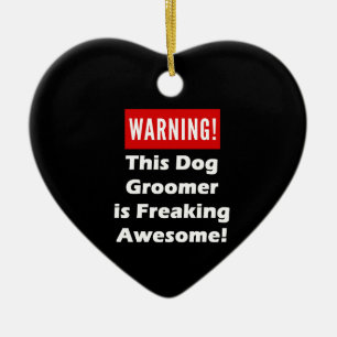 Deze Dog Groomer is Geweldige. Keramisch Ornament