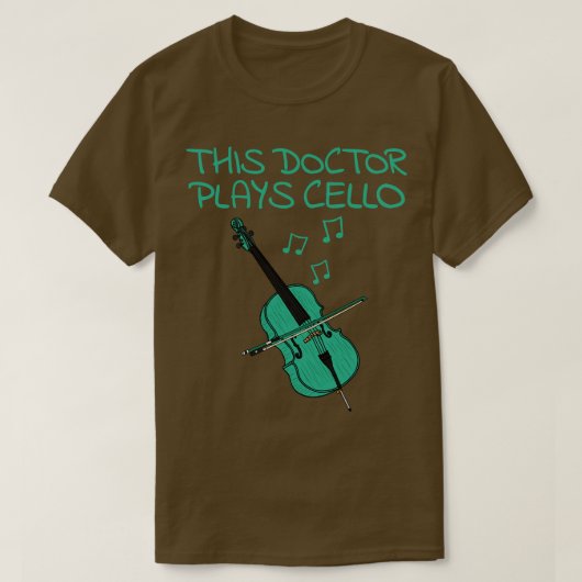 Deze dokter speelt cellospeler t-shirt (Design voorkant)