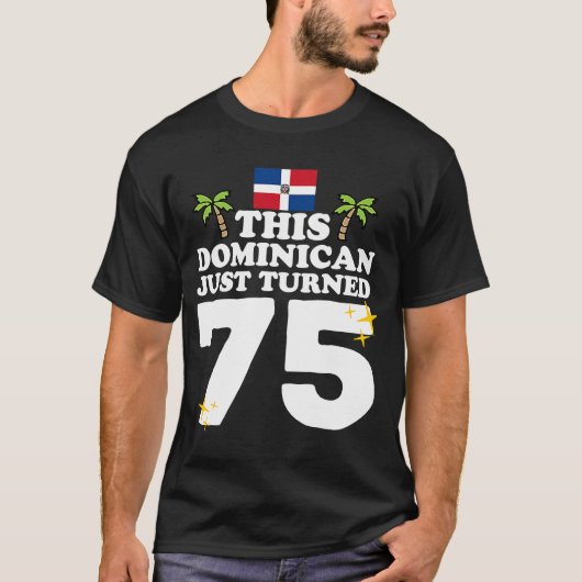 Deze Dominicaan is net 75 Dominicano 75e Bir gewor T-shirt (Voorkant)