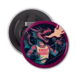 Deze draak spuugt vuur button flesopener