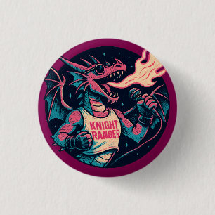 Deze draak spuugt vuur ronde button 3,2 cm