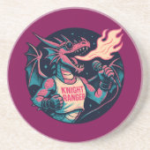 Deze draak spuugt vuur zandsteen onderzetter (Voorkant)