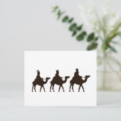 Deze drie koningen van Orient zijn kersttekeningen Feestdagenkaart (Staand voorkant)