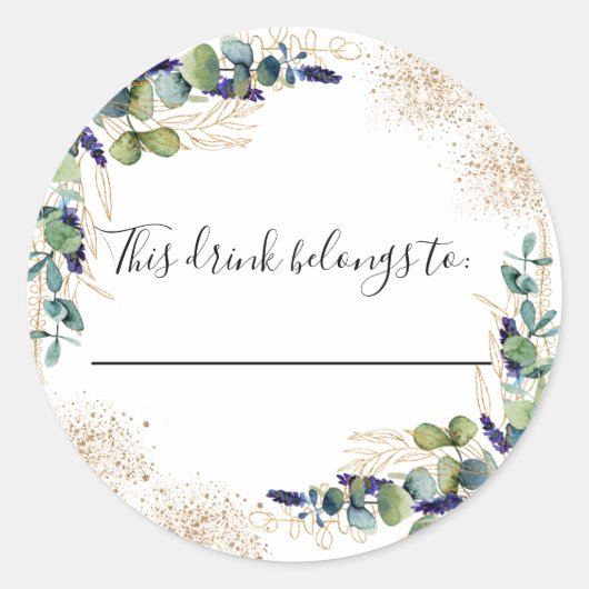 Deze drink behoort tot ronde sticker (Voorkant)