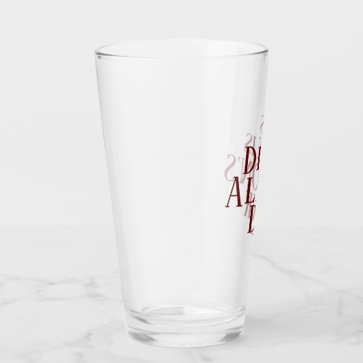 Deze Drink is | Aangepast Initiaal Drink glas (Rechts)